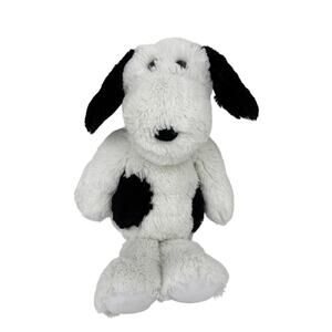 Ty Attic Treasures Muggy Plush Puppy Dog White Black Spots Stuffed Toy 13 Inch